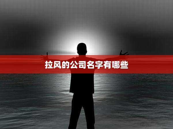 拉风的公司名字有哪些