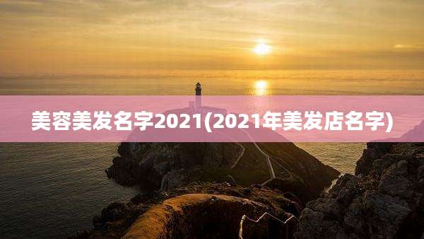 美容美发名字2021(2021年美发店名字)