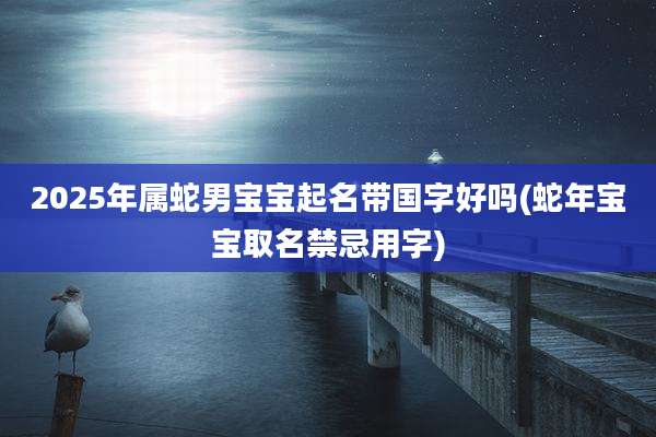 2025年属蛇男宝宝起名带国字好吗(蛇年宝宝取名禁忌用字)