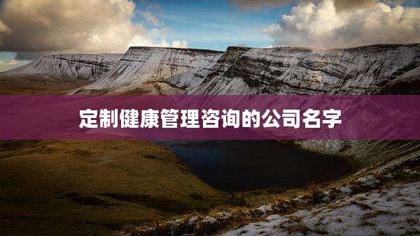 定制健康管理咨询的公司名字
