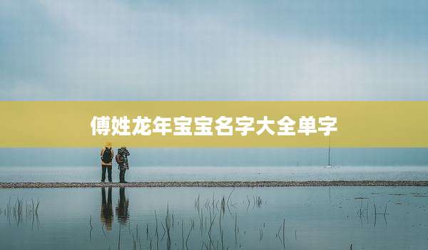 傅姓龙年宝宝名字大全单字