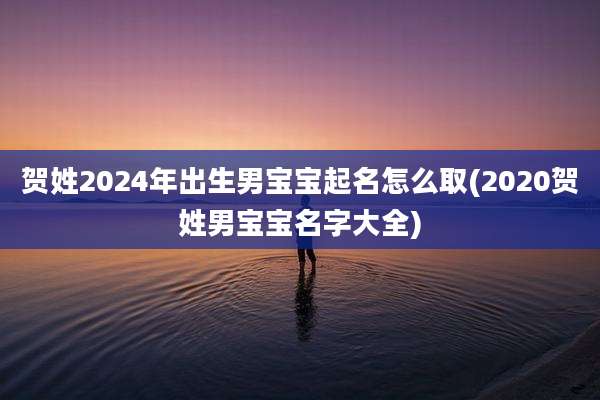 贺姓2024年出生男宝宝起名怎么取(2020贺姓男宝宝名字大全)