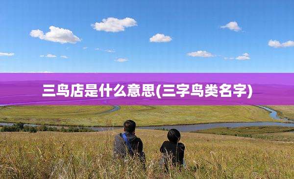 三鸟店是什么意思(三字鸟类名字)