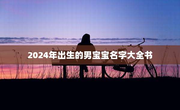 2024年出生的男宝宝名字大全书
