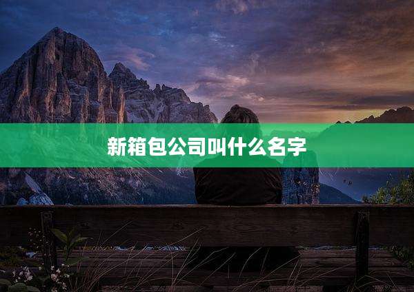 新箱包公司叫什么名字