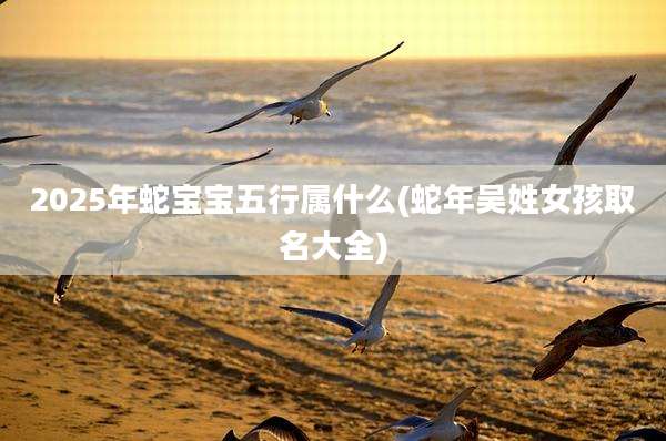 2025年蛇宝宝五行属什么(蛇年吴姓女孩取名大全)