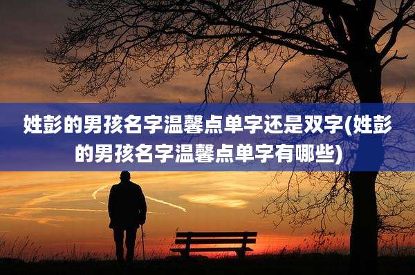姓彭的男孩名字温馨点单字还是双字(姓彭的男孩名字温馨点单字有哪些)