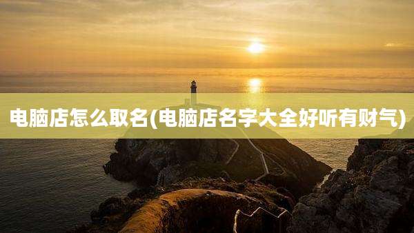 电脑店怎么取名(电脑店名字大全好听有财气)