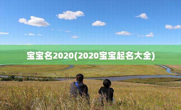 宝宝名2020(2020宝宝起名大全)