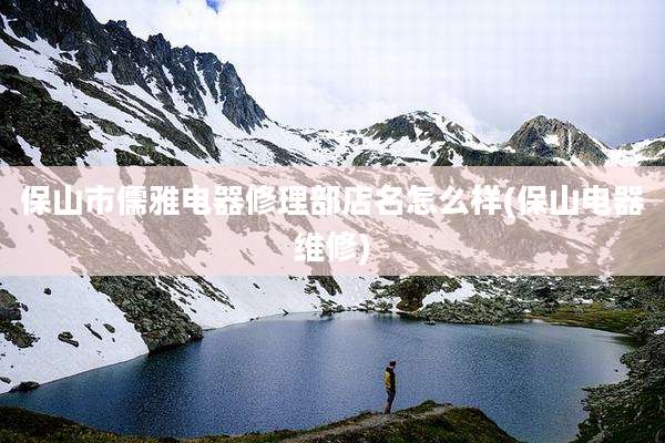保山市儒雅电器修理部店名怎么样(保山电器维修)