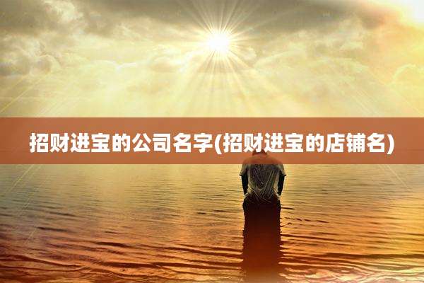 招财进宝的公司名字(招财进宝的店铺名)