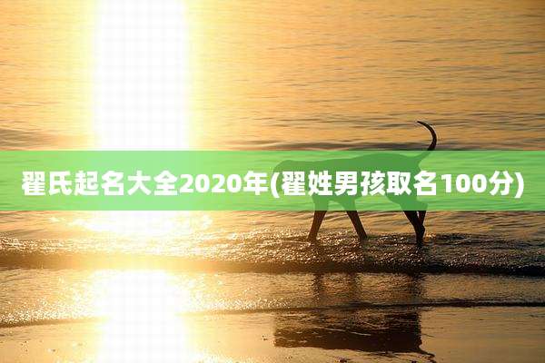 翟氏起名大全2020年(翟姓男孩取名100分)