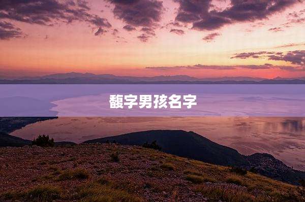 馥字男孩名字