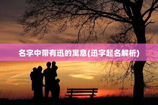 名字中带有迅的寓意(迅字起名解析)