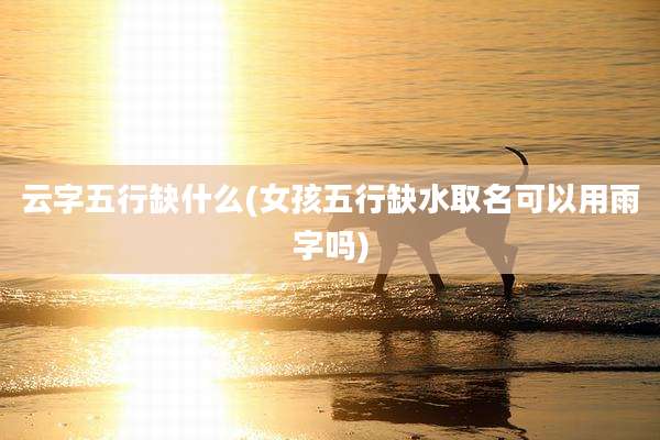 云字五行缺什么(女孩五行缺水取名可以用雨字吗)