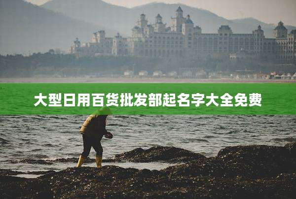 大型日用百货批发部起名字大全免费