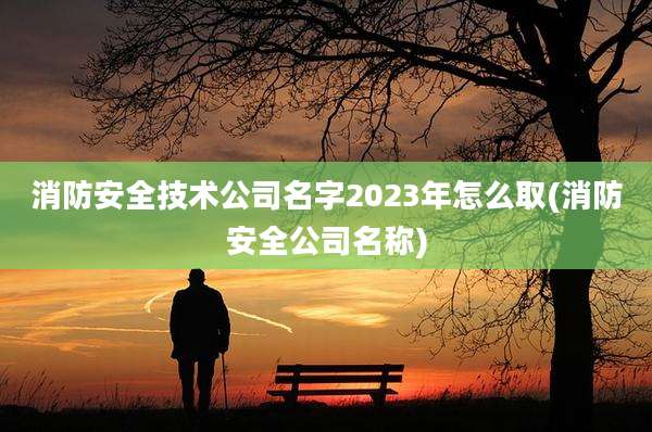 消防安全技术公司名字2023年怎么取(消防安全公司名称)