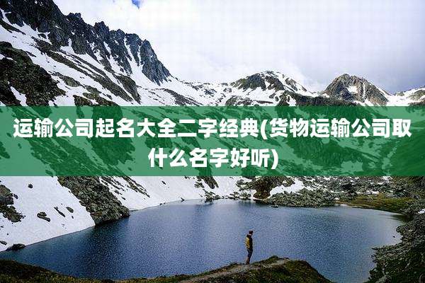 运输公司起名大全二字经典(货物运输公司取什么名字好听)