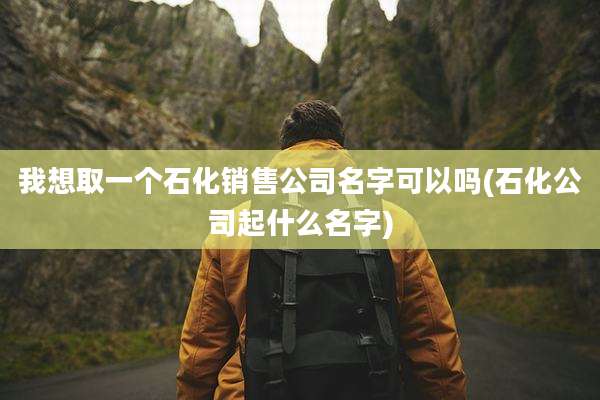 我想取一个石化销售公司名字可以吗(石化公司起什么名字)