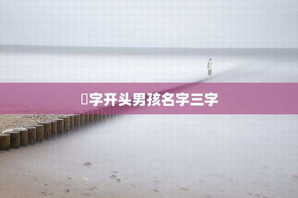 昇字开头男孩名字三字
