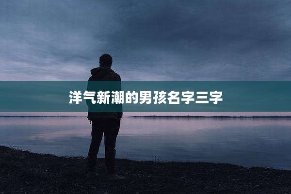 洋气新潮的男孩名字三字