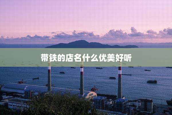 带铁的店名什么优美好听