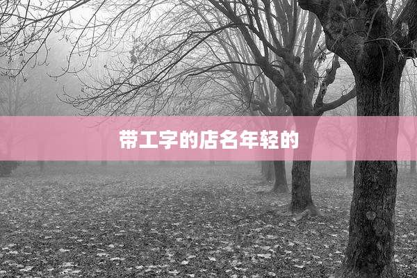 带工字的店名年轻的