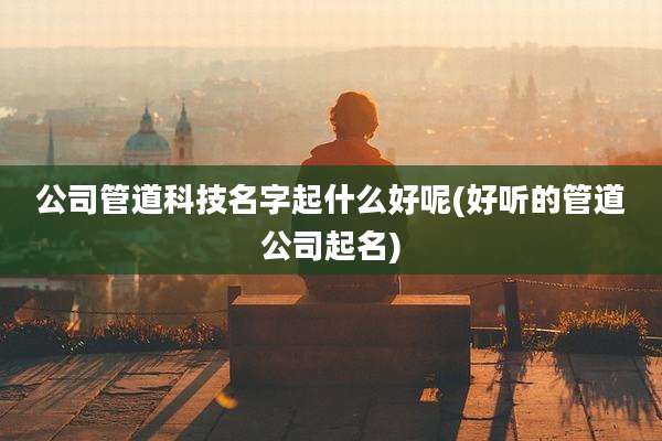 公司管道科技名字起什么好呢(好听的管道公司起名)