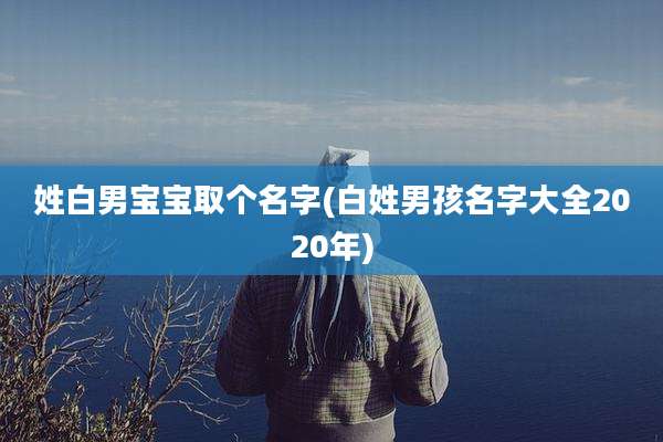 姓白男宝宝取个名字(白姓男孩名字大全2020年)
