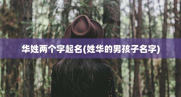 华姓两个字起名(姓华的男孩子名字)