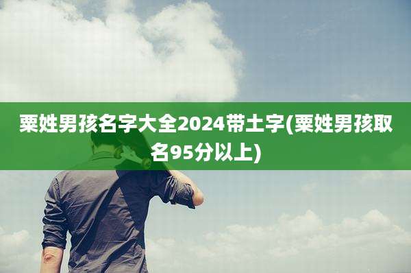 粟姓男孩名字大全2024带土字(粟姓男孩取名95分以上)