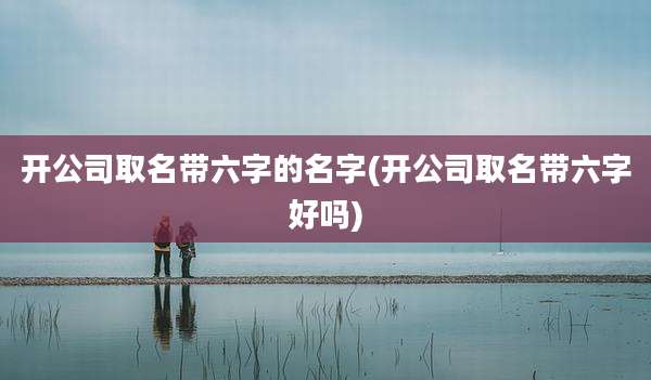 开公司取名带六字的名字(开公司取名带六字好吗)