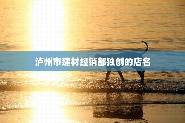 泸州市建材经销部独创的店名
