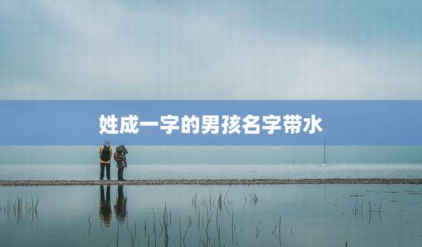 姓成一字的男孩名字带水
