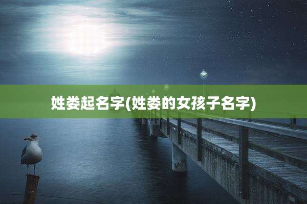 姓娄起名字(姓娄的女孩子名字)
