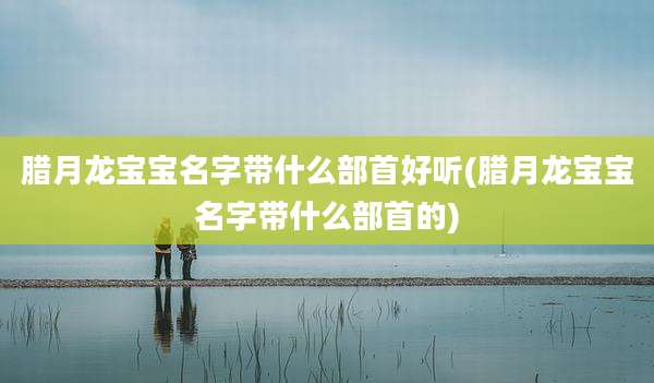 腊月龙宝宝名字带什么部首好听(腊月龙宝宝名字带什么部首的)