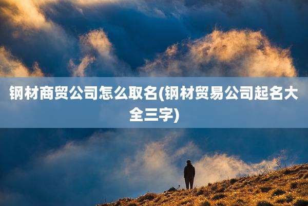 钢材商贸公司怎么取名(钢材贸易公司起名大全三字)