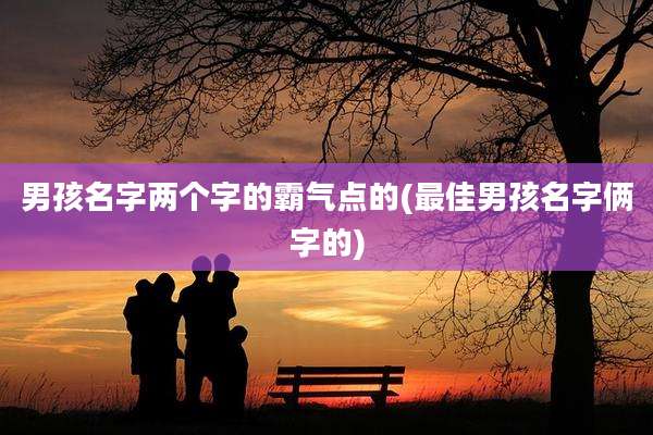 男孩名字两个字的霸气点的(最佳男孩名字俩字的)