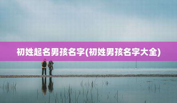 初姓起名男孩名字(初姓男孩名字大全)