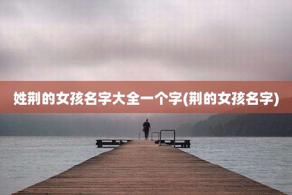 姓荆的女孩名字大全一个字(荆的女孩名字)