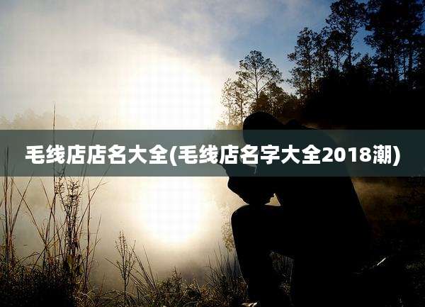 毛线店店名大全(毛线店名字大全2018潮)