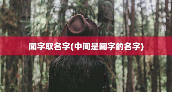 闻字取名字(中间是闻字的名字)