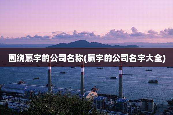 围绕赢字的公司名称(赢字的公司名字大全)