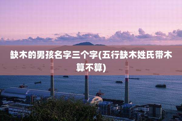 缺木的男孩名字三个字(五行缺木姓氏带木算不算)