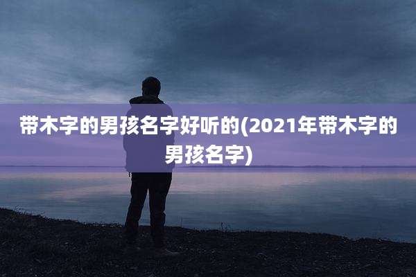 带木字的男孩名字好听的(2021年带木字的男孩名字)