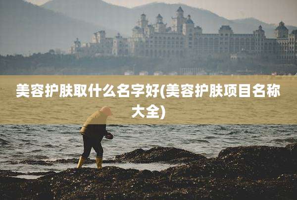 美容护肤取什么名字好(美容护肤项目名称大全)