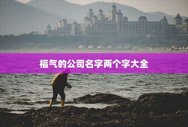 福气的公司名字两个字大全