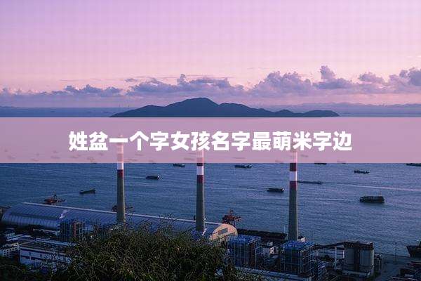 姓盆一个字女孩名字最萌米字边