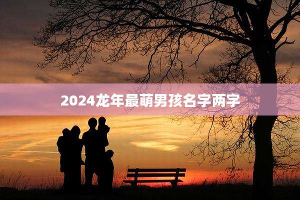 2024龙年最萌男孩名字两字