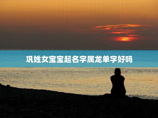 巩姓女宝宝起名字属龙单字好吗
